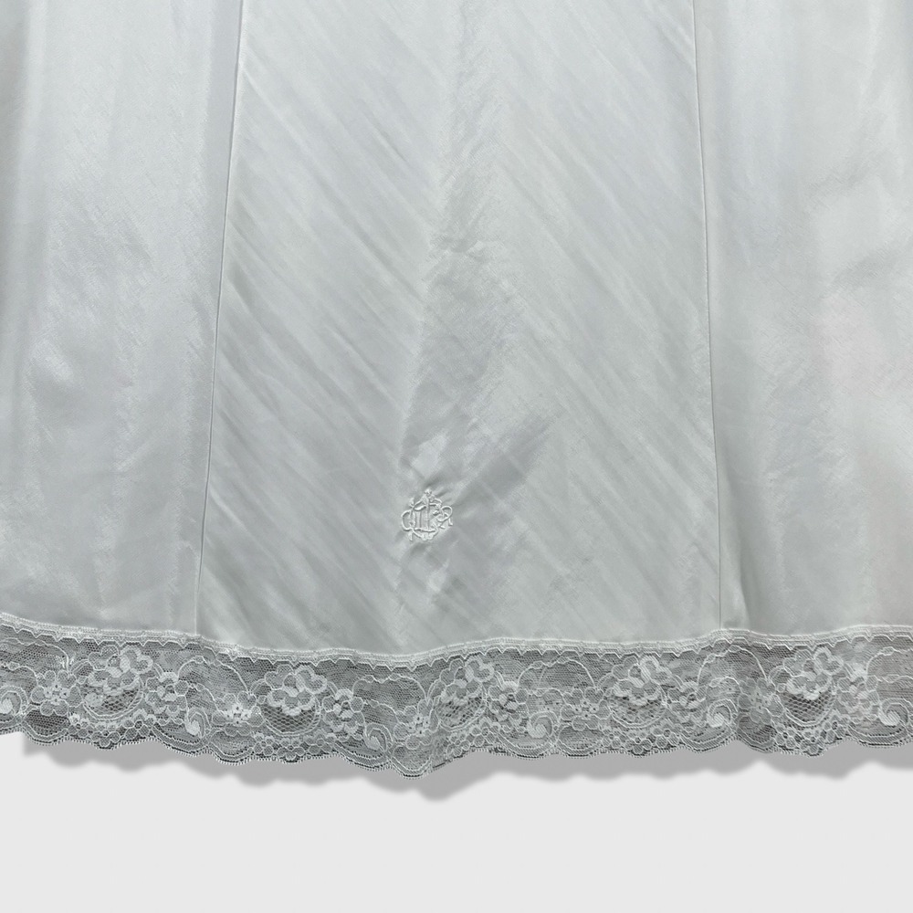 Vintage Christian Dior Nightgown Womens XS White Lace Lingerie Slip Dress - Picture 3 of 8